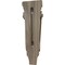 Ekena Millwork 5 1/8"W x 2 3/8"D x 15 1/2"H Medium Traditional Pilaster Wood Corbel, Walnut CORW05X02X16PTWA - alternate 2